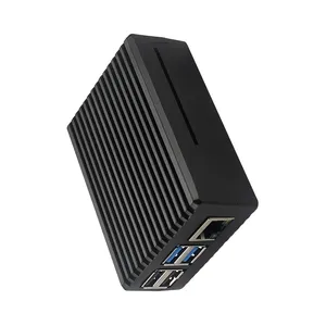 Caixa de Alumínio para <span class=keywords><strong>Raspberry</strong></span> <span class=keywords><strong>Pi</strong></span> <span class=keywords><strong>4</strong></span>, Caixa Metálica Preta com Resfriamento Passivo para <span class=keywords><strong>Raspberry</strong></span> <span class=keywords><strong>Pi</strong></span> <span class=keywords><strong>4</strong></span> Modelo B - Product Image 4