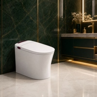 WC intelligent avec bidet intégré pour salle de bain, cuvette de toilette en céramique à chasse directe, ensemble sanitaire pour projets de rénovation