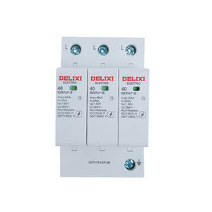 Protector Contra Sobretensiones Delixi DZ47Y-20KA/40KA/3P-385V para Uso Doméstico, Protección Contra Rayos y Sistemas Solares Tipo T1, SPD Solar Imax 20KA - Product Image 1