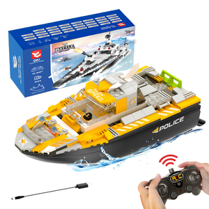 V705 Barco de alta velocidad vacaciones DIY bloques de construcción recargable juguete de agua educativo <span class=keywords><strong>para</strong></span> Parque de piscina <span class=keywords><strong>para</strong></span> niños - Product Image 1