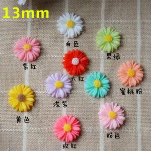 Colorful Cute 13Mm Sunflower Shape Pendant Charms For DIY Mobile Phone Accessories Dust Plug Making