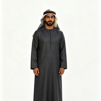 Kain Mikrofiber Poliester 100% Anti Kusut Ringan Tahan Air untuk Abaya Thobe Pria Wanita Anak Perempuan Saudi Dubai