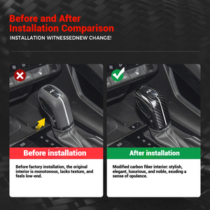 Couvercle de pommeau de levier de vitesse en fibre de carbone ABS pour Hyundai Elantra CN7 I30N Kona N Line 21-24 - Product Image 3