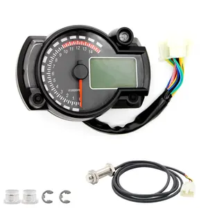 12Vdc 7 צבעים KOSO RX2N אופנוע קטנוע LCD דיגיטלי מכשיר מד מהירות רב פונקצית הרכבה חילוף חלק