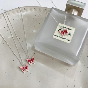Collar con colgante de mariposa de plata de ley S925 con engaste pavé para mujer, regalo, joyería, accesorio de moda - Product Image 2