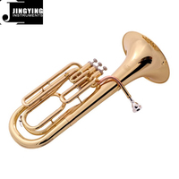 2023 Brass Wind,Instrument Special Brass Body Nickel White Copper Piston Phosphor Copper Mouthpiece Tube 3 Vertical Key Baritone