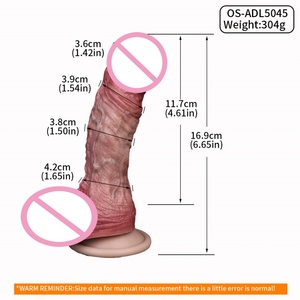 FAAK Dildos Realistas de Silicona de Doble Capa, Dildo Grande con Sensación de Piel Real, Dildo para Mujeres, Masajeador Anal de Próstata, Tapón Anal - Product Image 6