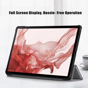 NET-CASE Stand <span class=keywords><strong>Portable</strong></span> Slim Magnetic Tablet Case Pour <span class=keywords><strong>Samsung</strong></span> Galaxy Tab <span class=keywords><strong>S9</strong></span> / <span class=keywords><strong>S9</strong></span> FE Impression Étui en cuir pour tablette - Product Image 5