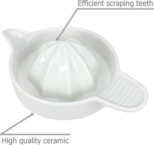뜨거운 판매 쉬운 레몬 압착기 세라믹 수동 과즙 기 라임 오렌지 감귤류 핸드 프레스 주스 추출기 사용자 정의 로고 인쇄 - Product Image 5