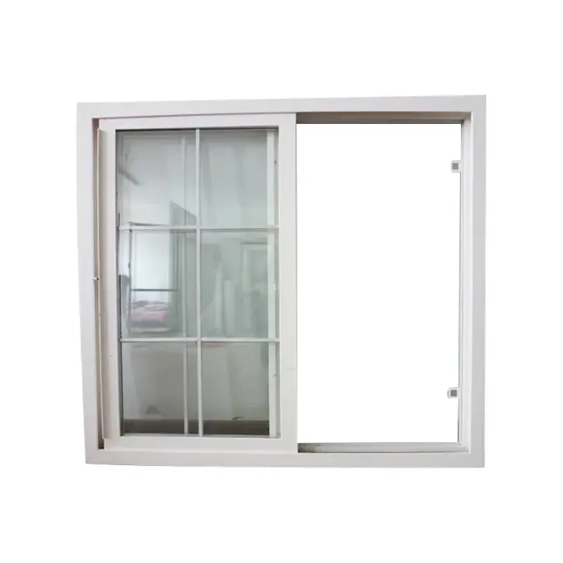 Prezzo all'ingrosso risparmio energetico in alluminio doppio vetro temperato insonorizzato finestre scorrevoli con griglie