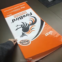 Sac tissé en polypropylène laminé de 25 kg pour l'emballage de concentrés d'aliments pour animaux, nourriture pour oiseaux, sac en plastique vide