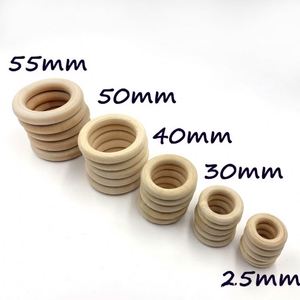 แหวนไม้ธรรมชาติแบบกำหนดเอง แหวนไม้แท้ทรงกลมสำหรับงาน DIY จี้ห้อยคอ - Product Image 3