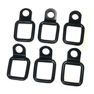 Boucle de fixation métallique QY, 6 pièces, anneaux carrés en acier pour Jeep Wrangler 95-17, rangement de coffre de pick-up tout-terrain - Product Image 1