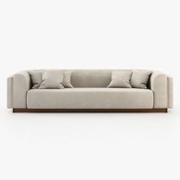 Canapé en tissu de style italien, luxe léger, en bois massif, pour bureaux de vente, hôtels et réceptions, avec rangements intégrés.