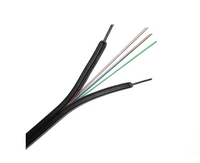 Kabel FTTH luar ruangan 1 inti GJYXCH/GJYFXCH, kabel Fiber optik Jatuh 1 inti Ftth