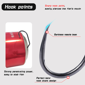 Ami da pesca Kona Barbless Nymph & Wet Fly - Acciaio ad alto tenore di carbonio, anticorrosione, super resistenti per la pesca a mosca di persici, trote e in acqua salata - Product Image 4