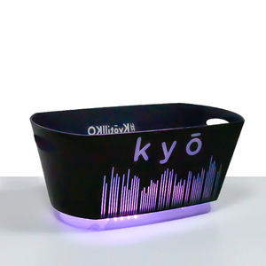 Cubo de hielo LED de gran capacidad, recargable, con luz RGB, enfriador de champán para bar, KTV, discoteca - Product Image 3