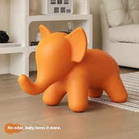 Style nordique petit tabouret dessin animé créatif bébé éléphant forme chaise pour salon maternelle enfants chambre ensemble de meubles
