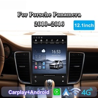 Pantalla Estilo Tesla de 12.1 Pulgadas, Radio para Auto con Android 14, Navegación GPS, Reproductor de DVD, CarPlay y Android Auto para Porsche Panamera 2010-2016