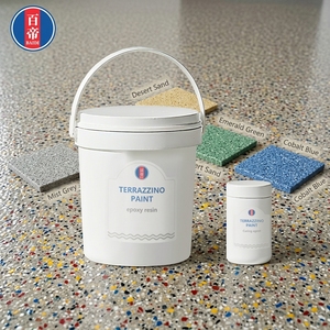 Peinture époxy auto-nivelante imperméable à base de résine époxy colorée pour sols en béton - Product Image 3