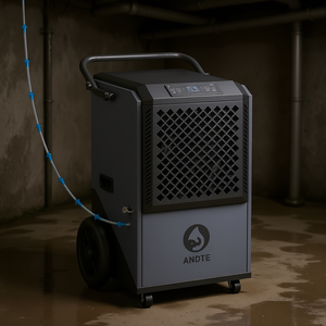 Déshumidificateur commercial ANDTE de 320 pintes à commande électronique pour espaces industriels, couverture de 9000 pieds carrés - Product Image 2