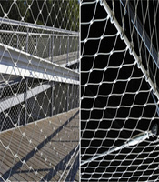 Grillage en câble d'acier inoxydable pour clôture de zoo / Grillage en câble d'acier inoxydable tressé à la main haute résistance pour ligne de vie de bateau de sécurité
