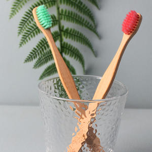 Cepillo de Dientes de Bambú con Cerdas Suaves para Adultos, Caja de 4 Piezas, Diseño de Cola Plana, Uso Doméstico Natural, Venta al por Mayor Transfronteriza - Product Image 2