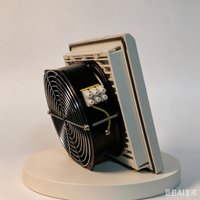 Le filtre est équipé d'un ventilateur de refroidissement, d'une protection UV et est fabriqué en matériau ABS ignifuge.