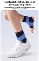 Attelle de cheville à compression réglable pour la prévention des blessures sportives, idéale pour le basketball, le football et l'alpinisme