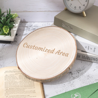Vente en gros de tranches de bois de pin naturel gravées au laser personnalisées, cercles, supports, cadeaux de Noël, de mariage, de la Saint-Valentin, décorations