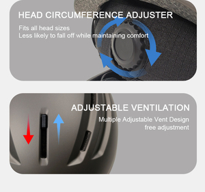 Yoloon mới đến trượt tuyết mũ bảo hiểm Snowboard thoáng khí <span class=keywords><strong>CE</strong></span> chứng nhận mùa đông thể thao unisex tuyết mũ bảo hiểm với trượt tuyết Goggle tháo rời - Product Image 5