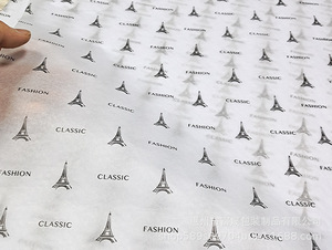 Papier cadeau personnalisé en papier de soie translucide à motifs floraux et flocons de neige pour l'emballage de vêtements - Product Image 4