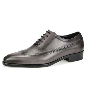 Nouvelle Arrivée Personnalisée – Chaussures Homme en Cuir Véritable Italien Peintes à la Main, Officielles, pour Affaires et Mariages, à Lacets Carrés, Légères - Product Image 3