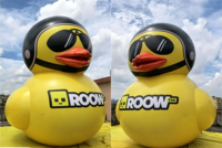 Ballon géant gonflable en PVC personnalisé BOYI, en forme de canard de dessin animé, pour événements commerciaux et fêtes