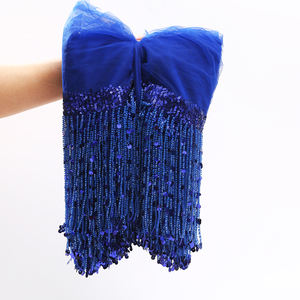 Garnitures à franges de paillettes enveloppées de tulle de style <span class=keywords><strong>africain</strong></span>: infusez les tenues culturelles avec de l'étincelle sur le plancher de danse - Product Image 6