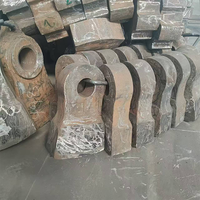 Pièces de rechange de concasseur à marteaux Tête de marteau d'impact de coulée en acier à haute teneur en manganèse Marque de coulée dorée pour l'extraction de minerai