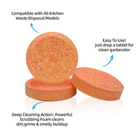 Nettoyant et désodorisant moussant pour l'élimination des ordures ménagères-Lot de 30 nettoyants pour l'élimination des aliments Parfum rafraîchissant de pamplemousse