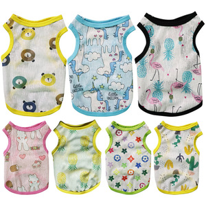 Gilet anti-chute de poils pour animaux de compagnie SummerThin, respirant et frais, motif imprimé anti-adhérent, adapté aux petits chiens et chats - Product Image 6