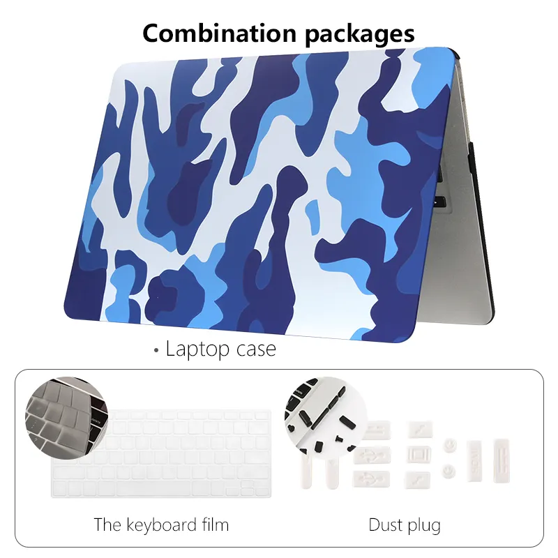 Fashion Business Plastic Cover Laptop  Customized Waterproof Crystal hard Case for MacBook 13 Inch