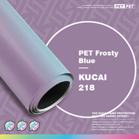 Film vinyle auto-adhésif KUCAI PET bleu givré pour voiture, autocollants vinyle PVC, livraison rapide, changement de couleur de la carrosserie