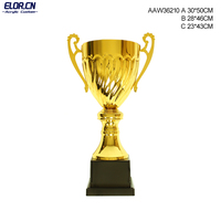 Nouveau Trophée Métallique Style Football Européen pour Spectacles de Mode, Souvenirs pour Fans, Récompenses, Coupe de Compétition Mondiale, Objet de Collection Commémoratif