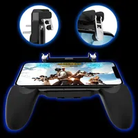 Manette de Jeu Mobile W10 Support Téléphone Coque Joystick Gâchette de Tir Tout-en-Un pour Téléphone