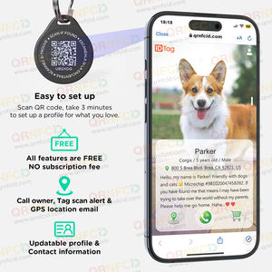 Collar de Identificación para Perros y Gatos con Código Bidimensional, Resistente al Agua, Ecológico, de Plástico Duradero, con Diseño Clásico de Animales Personalizado - Product Image 3
