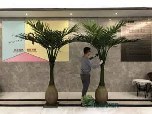 Groothandel Aangepaste Outdoor Decoratie Kunstmatige Palmboom/Tuin Hotel Nep Kunstmatige Brazilië Palm Tree