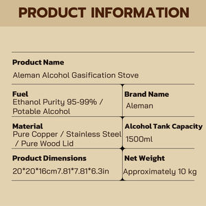 Réchaud à alcool de table haut de gamme, brûleur à spiritueux en acier inoxydable avec supports de casserole réglables pour la préparation du café et la restauration - Product Image 6