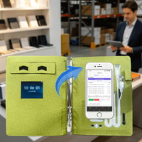 Bloc de Notas Electrónico Ecológico, Regalo con Sincronización de Cámara de Smartphone y Transcripción OCR para Trabajo Profesional, Logotipo Personalizable