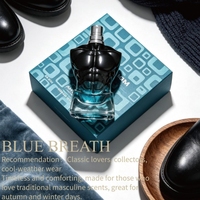 Coffret de Parfums Aromatiques Ambre en Gros pour Hommes, Boîte Cadeau Parfum Menthe Vanille pour Barbier, Flacon Torse, Cologne OEM
