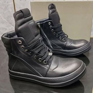 High Quality Men's Casual High Top Shoes Owens Casual Retro <b>Canvas</b> Street Skateboard Shoes Fashion Luxury Ricks Sports Shoes - Product Image 6