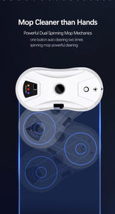 Limpiador de Ventanas con Pulverizador de Agua, Robot de Limpieza de Ventanas de Alto Rendimiento con Autolimpieza - Product Image 5