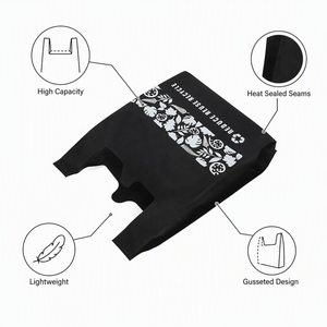 Sacs de courses réutilisables en tissu non tissé, durables et de qualité supérieure, avec logo personnalisé, impression par sublimation, vente en gros, poignées renforcées très résistantes - Product Image 2